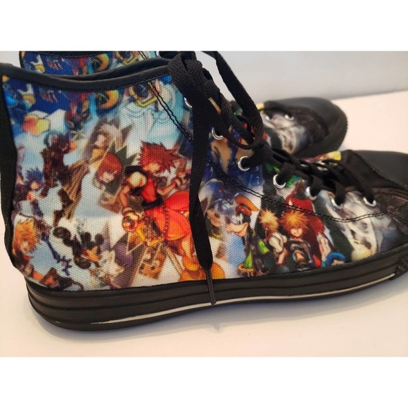 Mens High Top Sneakers Kingdom Hearts 2 Print Design Size 11 - Picture 5 of 8